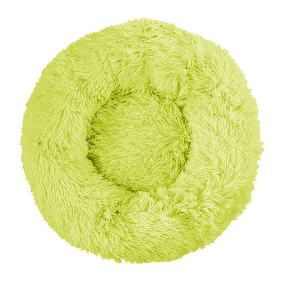 Hundebett Donut Grün 120cm – Weiches Plüschkissen für Große Hunde