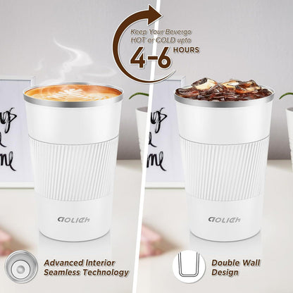 Isolierter Kaffeebecher Edelstahl Thermobecher to go 380ml