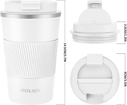 Thermobecher Edelstahl Kaffeebecher Isolierbecher Travel Mug 380ml