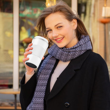 Thermobecher Edelstahl Kaffeebecher Isolierbecher Travel Mug 380ml