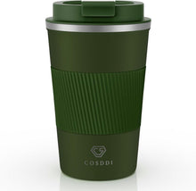 Isolierter Edelstahl Thermobecher 380ml mit Deckel