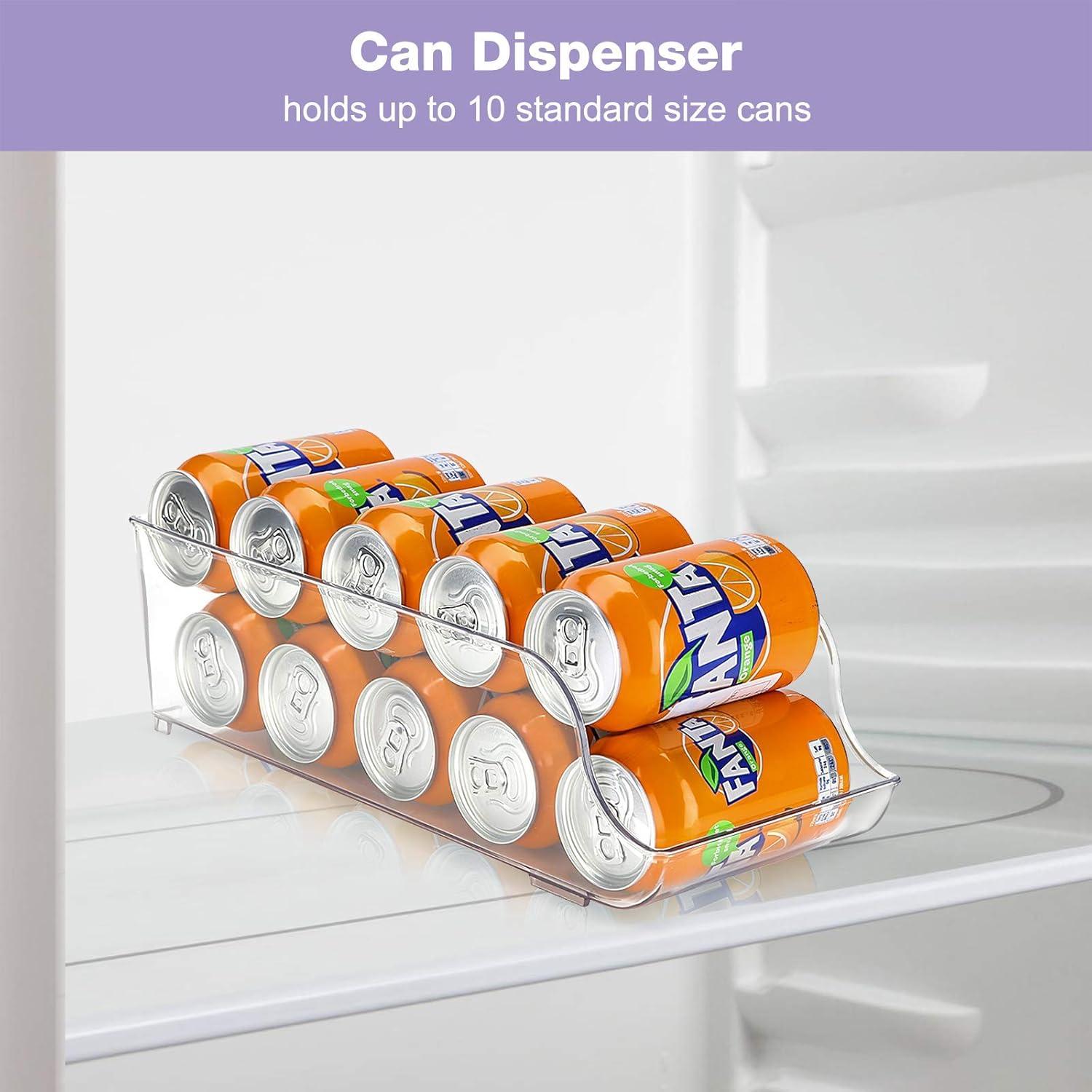 Puricon Dosenhalter Kühlschrank Organizer Stapelbar Kunststoff Dosenspender