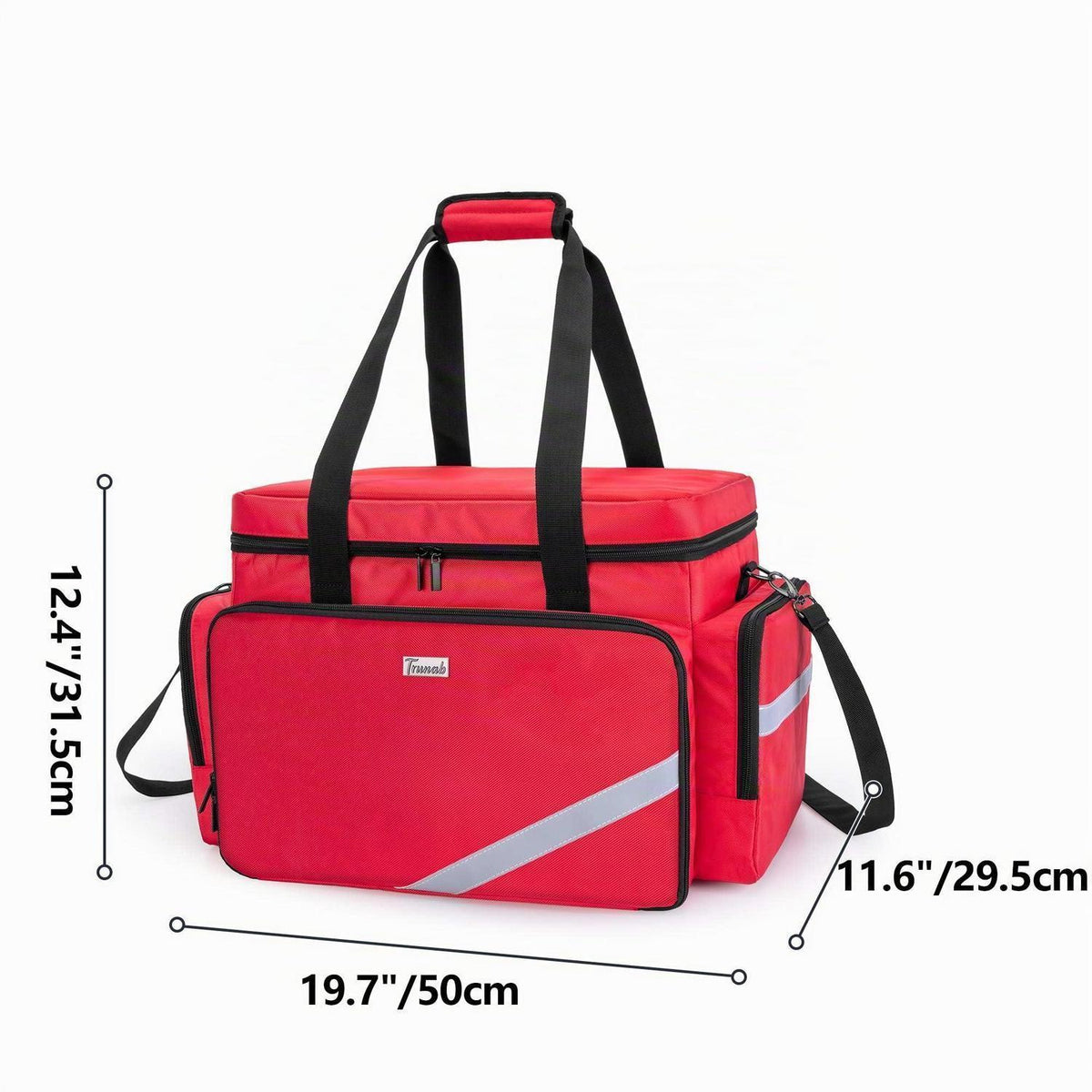 Trunab Notfalltasche Rot mit Trennwänden & Rutschfestem Boden