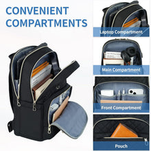 Rucksack Damen 15,6 Zoll Laptop Schulrucksack Daypack USB