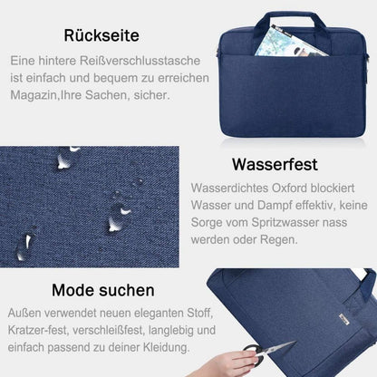 Voova große Laptoptasche 14-16 Zoll Laptop wasserdicht Blau