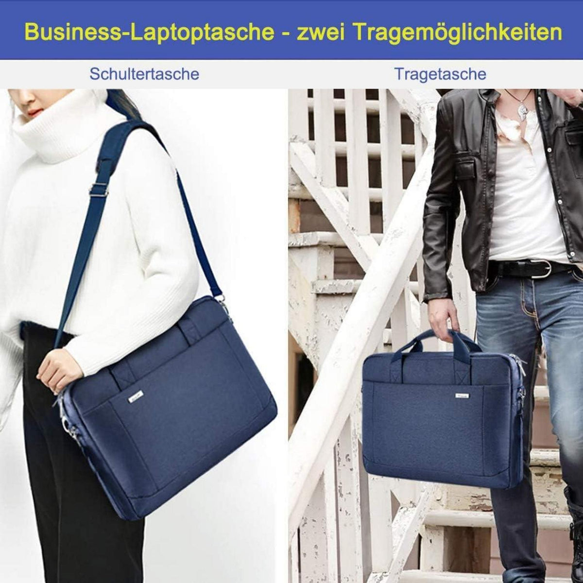 Voova Laptoptasche 14-16 Zoll Laptop, 30% mehr