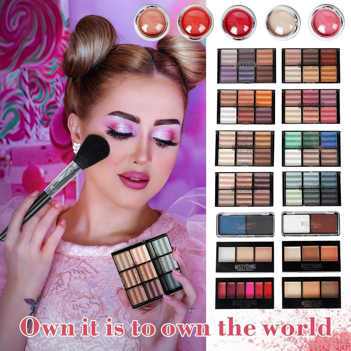 Professionelles Make-up Set mit Schminkkoffer – Geschenk für Damen