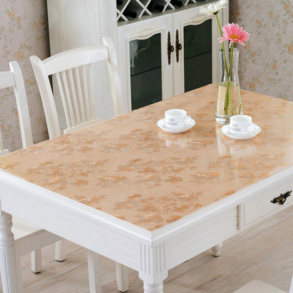 PVC Tischdecke wasserdicht 90x200cm Gold - Tischfolie & Schutz