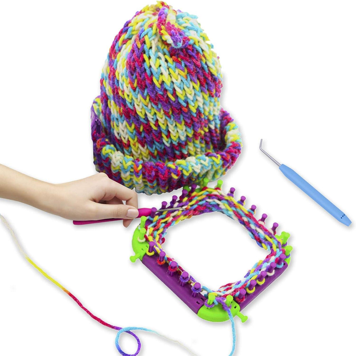 Strickhaken Set Edelstahl Häkelnadeln Bequeme Griffe 4 Stück