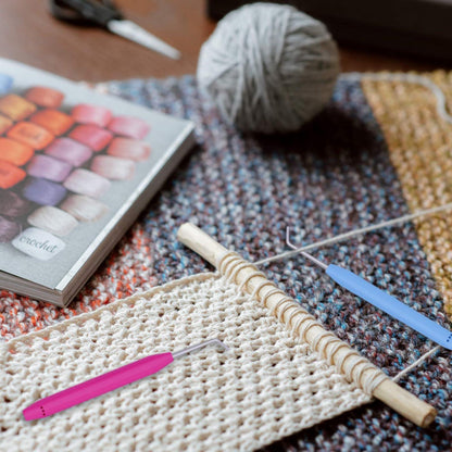 Strickhaken Set mit 4 Stück Strickrahmen Haken, Edelstahl, Bequeme