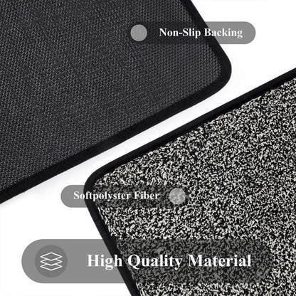 Pauwer Fußmatte 60x90cm Schwarz - Rutschfester Eingangsteppich für Innen und Außen