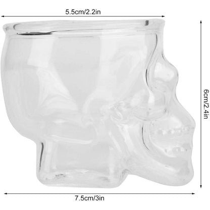 Skull Shot Glasses Set 3er Pack 75ml Totenkopf Glas Gravur