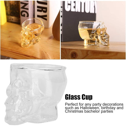 Skull Shot Glasses Set 3er Pack 75ml Totenkopf Glas Gravur