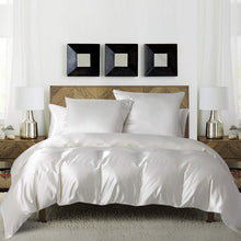 Satin Bettwäsche Set 200x200cm Weiß – Luxus & Glanz