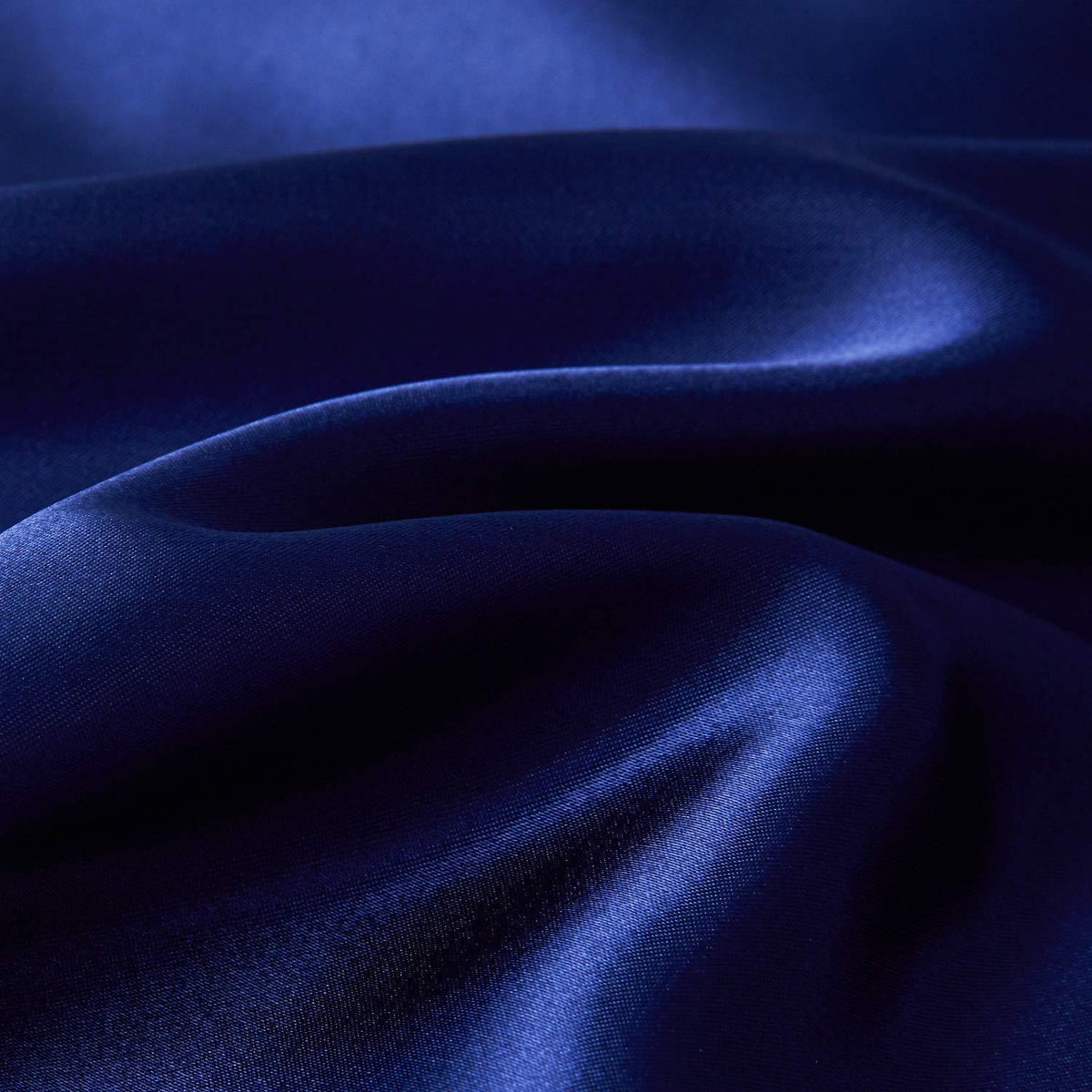 Satin Bettwäsche Set Blau 135x200cm - 2 Bettbezug & 2 Kissenbezug