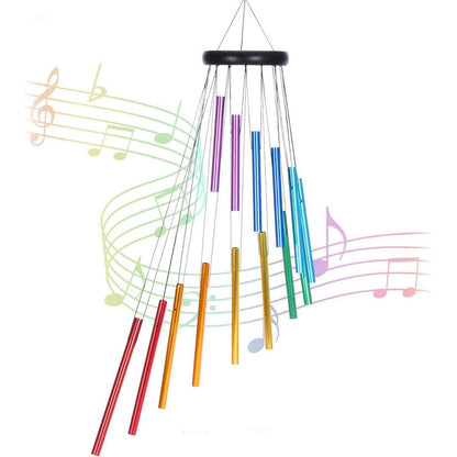 Regenbogen Memorial Windspiele 72cm 14 Aluminium Rohre