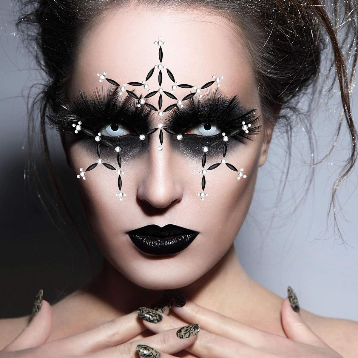 Halloween Gesicht Edelsteine Temporäre Tattoos Glitter Aufkleber