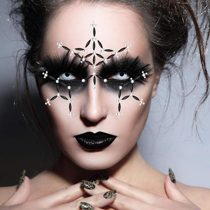 Halloween Gesicht Edelsteine Temporäre Tattoos Glitter Aufkleber