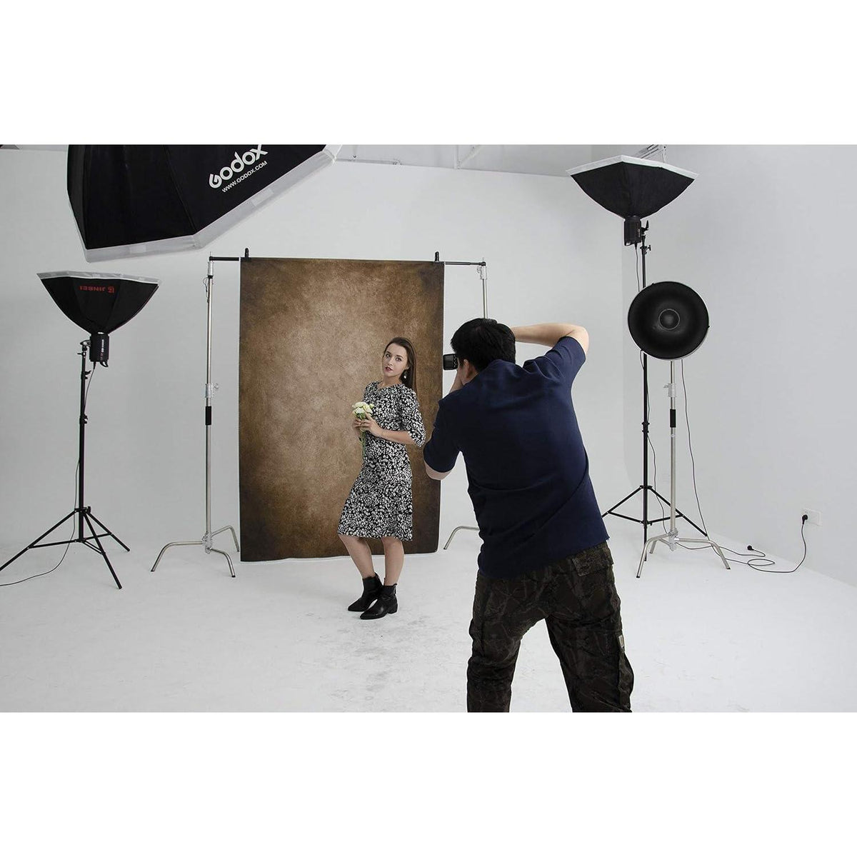Fotografie Hintergrund Dunkelbraune Textur 2x2m Mikrofaser