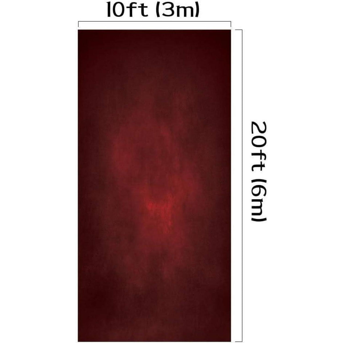 Fotohintergrund 3x6m Farbverlauf Rot Schwarz Samt Textur