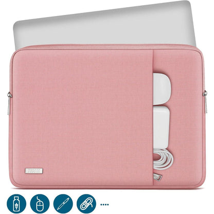 Laptoptasche 13,3 Zoll wasserdicht Rosa mit Zubehörtasche