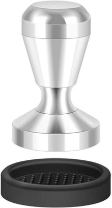 Espresso Tamper aus Edelstahl 51mm mit Silikonkissen