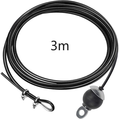 LFJ Gym Kabel Draht Stahlseil für Latzug Kabelzug Fitness 3m
