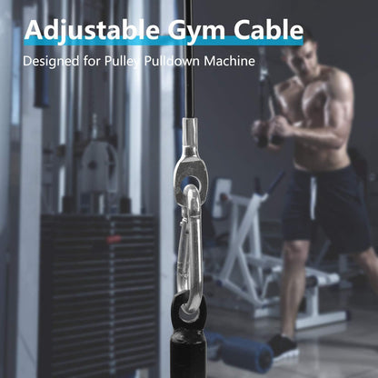Fitness Stahlseil für Latzug Kabelzug 3m mit