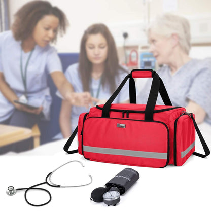 Erste Hilfe Tasche mit Trennwänden & Rutschfestem Boden Rot