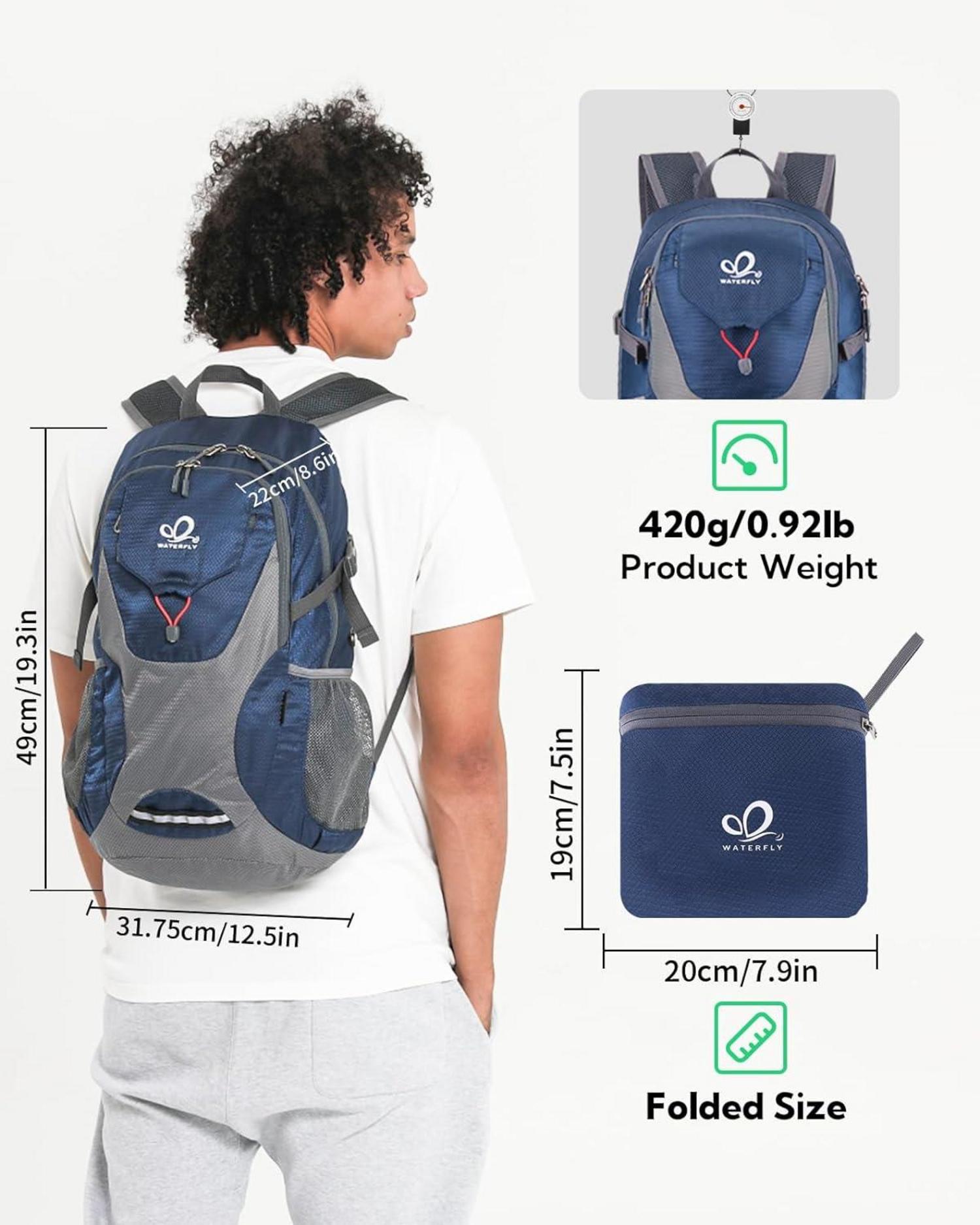WATERFLY 30L Faltbarer Rucksack mit Nassfach: Leichter