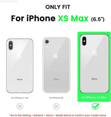 ORNARTO iPhone XS Max Silikon Hülle - Ultra Dünn Flüssig