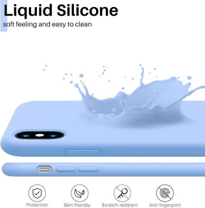 iPhone XS Max Silikon Case Flüssig Ultra Dünn Schutz 6,5 Zoll