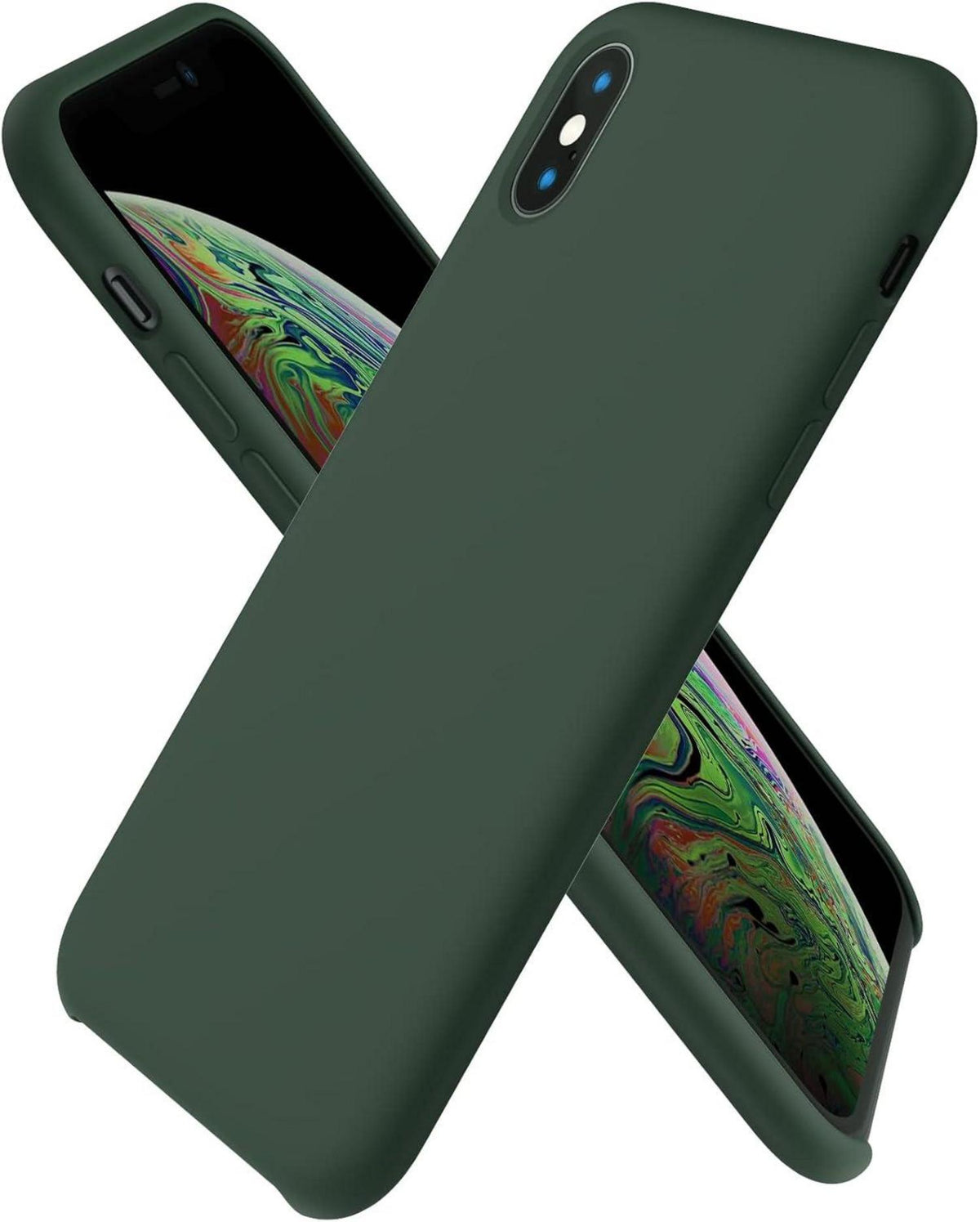Silikon Case für iPhone XS/X Hülle Ultra Dünn 5,8 Zoll – Zyperngrün