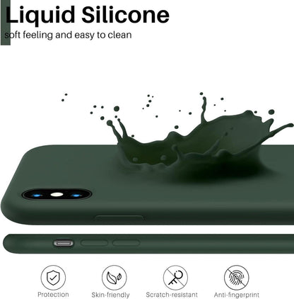 Silikon Case für iPhone XS/X Hülle Ultra Dünn 5,8 Zoll – Zyperngrün