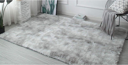 Pauwer Plüsch Shaggy Teppich 120x160cm Anti-Rutsch Hellgrau