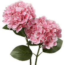 Künstliche Hortensie Real-Touch Kunstblumen 63 cm 2er-Set