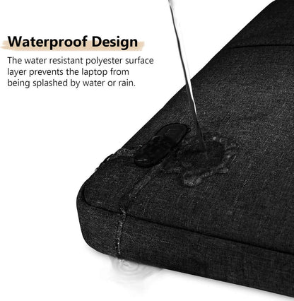 Laptophülle 15,6 Zoll stoßfest wasserdicht schwarz