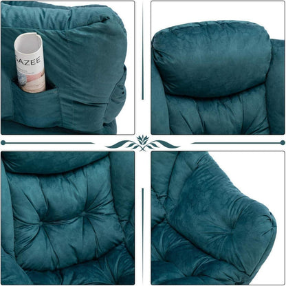 Ohrensessel Relaxsessel Blau Grün – Bequemer Lesesessel