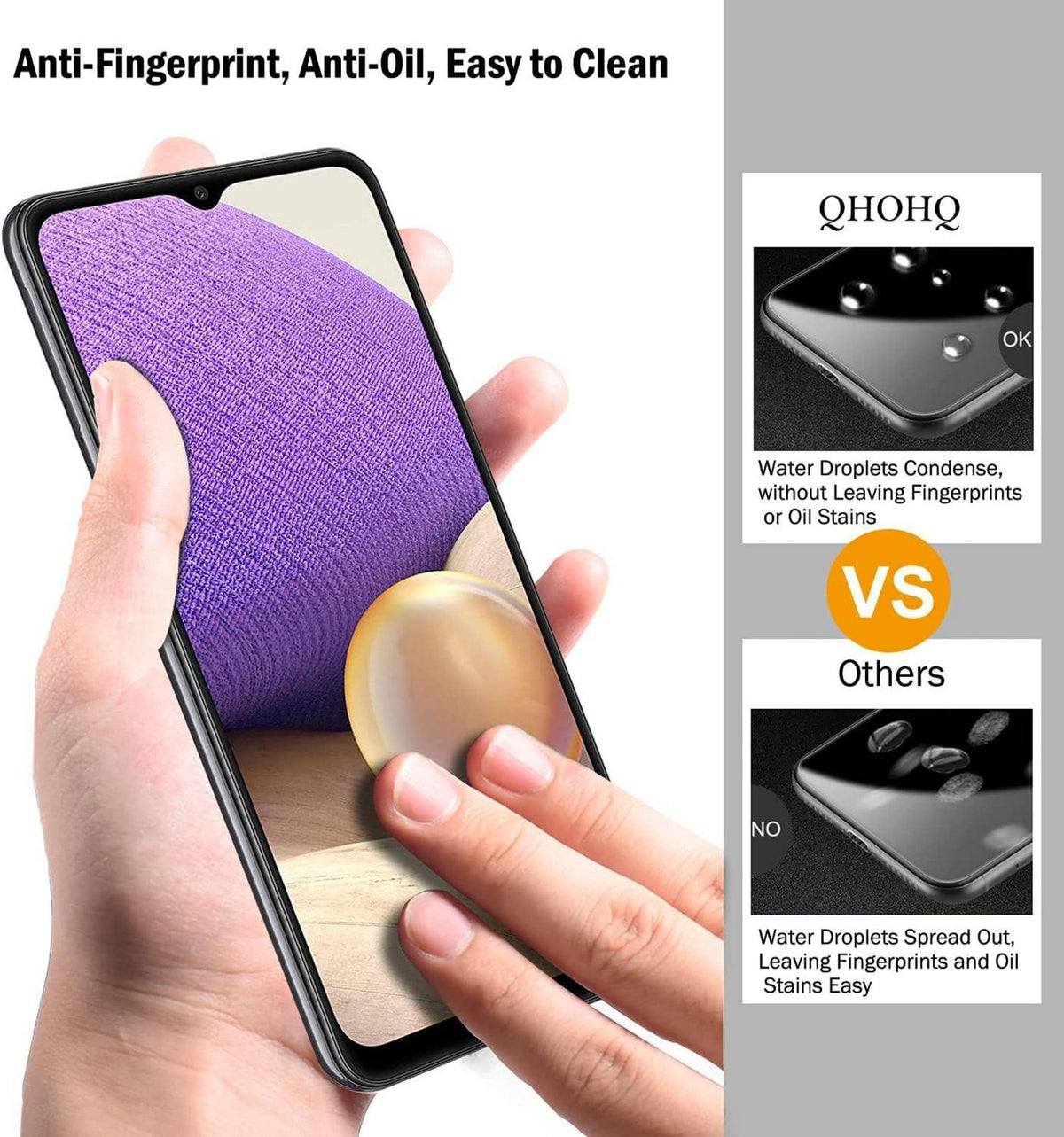 Panzerfolie für Samsung Galaxy A32 5G/M32 5G mit Kamera Schutzfolie