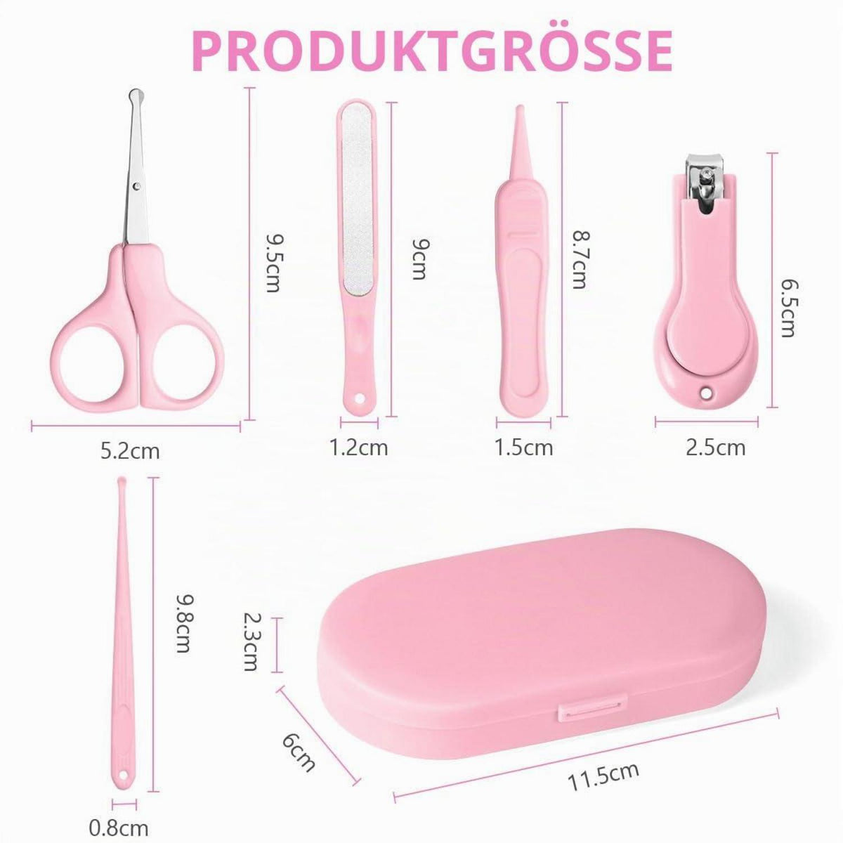 Baby Nagelpflege Set 5-in-1 – Pflegeset für Neugeborene & Kleinkinder