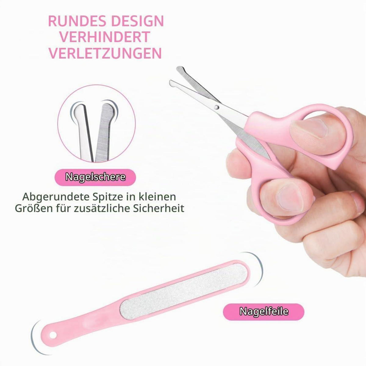 Baby Nagelpflege Set 5-in-1 – Pflegeset für Neugeborene & Kleinkinder
