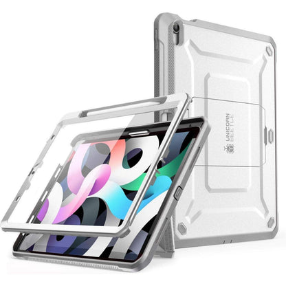 iPad Air 4 Hülle mit Ständer und Pencil Halter, Weiß