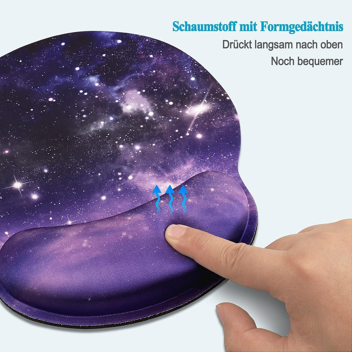 Ergonomisches Mauspad mit Handauflage, rutschfest, für Büro & Gaming
