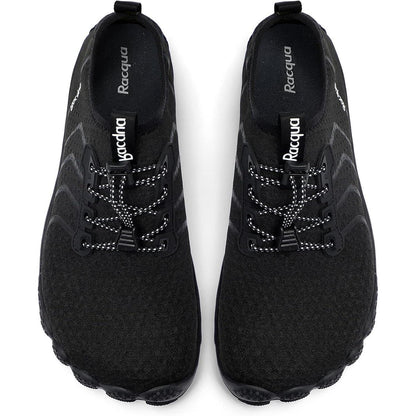 Aqua Schuhe Herren Damen Barfuß Wasserschuhe Schnelltrocknend Schwarz