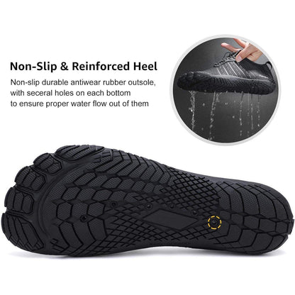 Aqua Schuhe Herren Damen Barfuß Wasserschuhe Schnelltrocknend Schwarz