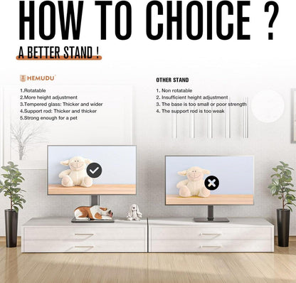 Universal Drehbarer TV-Ständer für 27-55 Zoll LCD-LED-TV mit höhenverstellbarem
