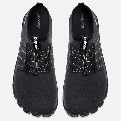 Aqua Schuhe Herren Damen Schnelltrocknend Barfußgefühl Schwarz