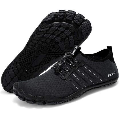 Aqua Schuhe Herren Damen Barfuß Wasserschuhe Schnelltrocknend Schwarz