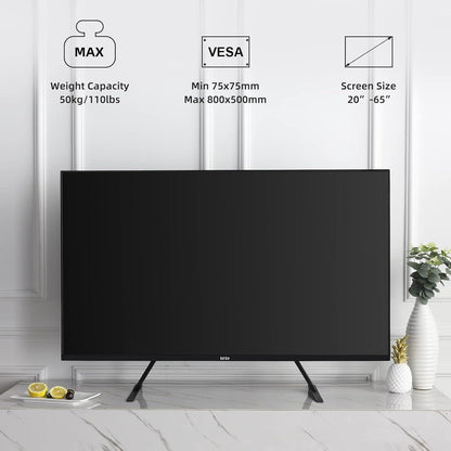 Universal TV Standfuß Höhenverstellbarer Ständer 22-65 Zoll