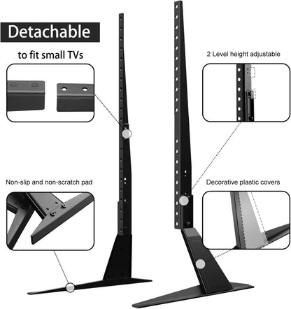 Suptek TV Standfüße Ständer für 22-65 Zoll LCD LED Flach&Curved Bis 50kg